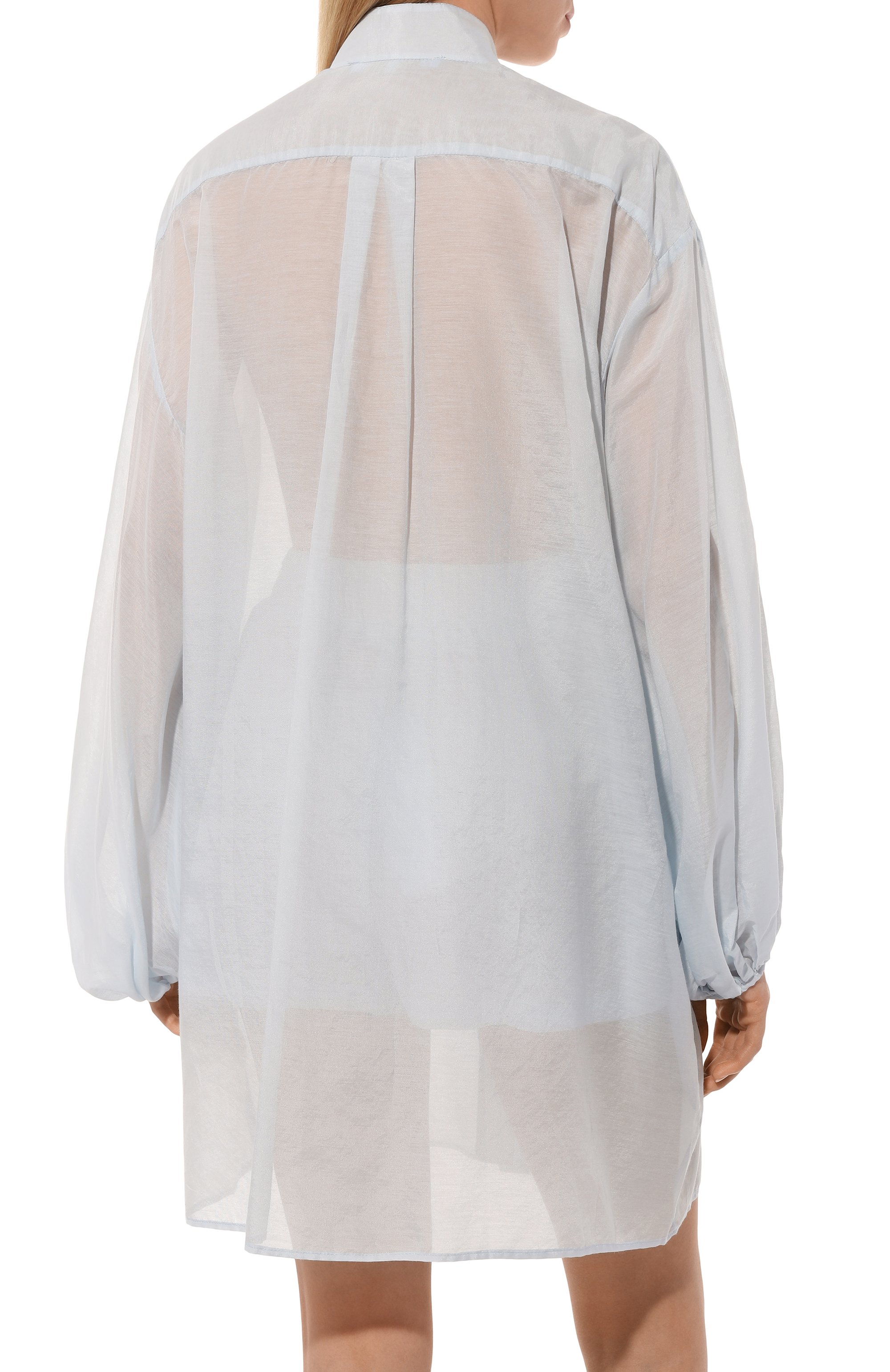 Блузка из хлопка и шелка LILA EUGENIE, арт. 2516, фото 4