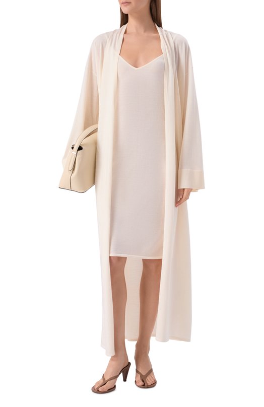 Кардиган из шерсти и шелка 12 STOREEZ 135849 Бежевый  135849 Фото 2