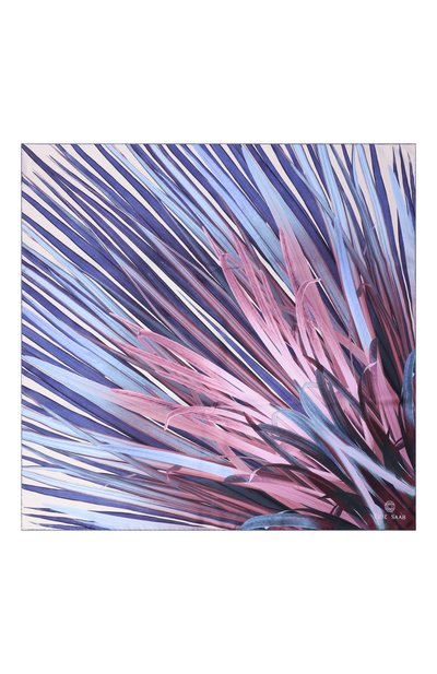 Шелковый платок ELIE SAAB фиолетового цвета по цене 49350 руб., арт. 710009236, фото 4 Шелковый платок ELIE SAAB, арт. 710009236, фото 4