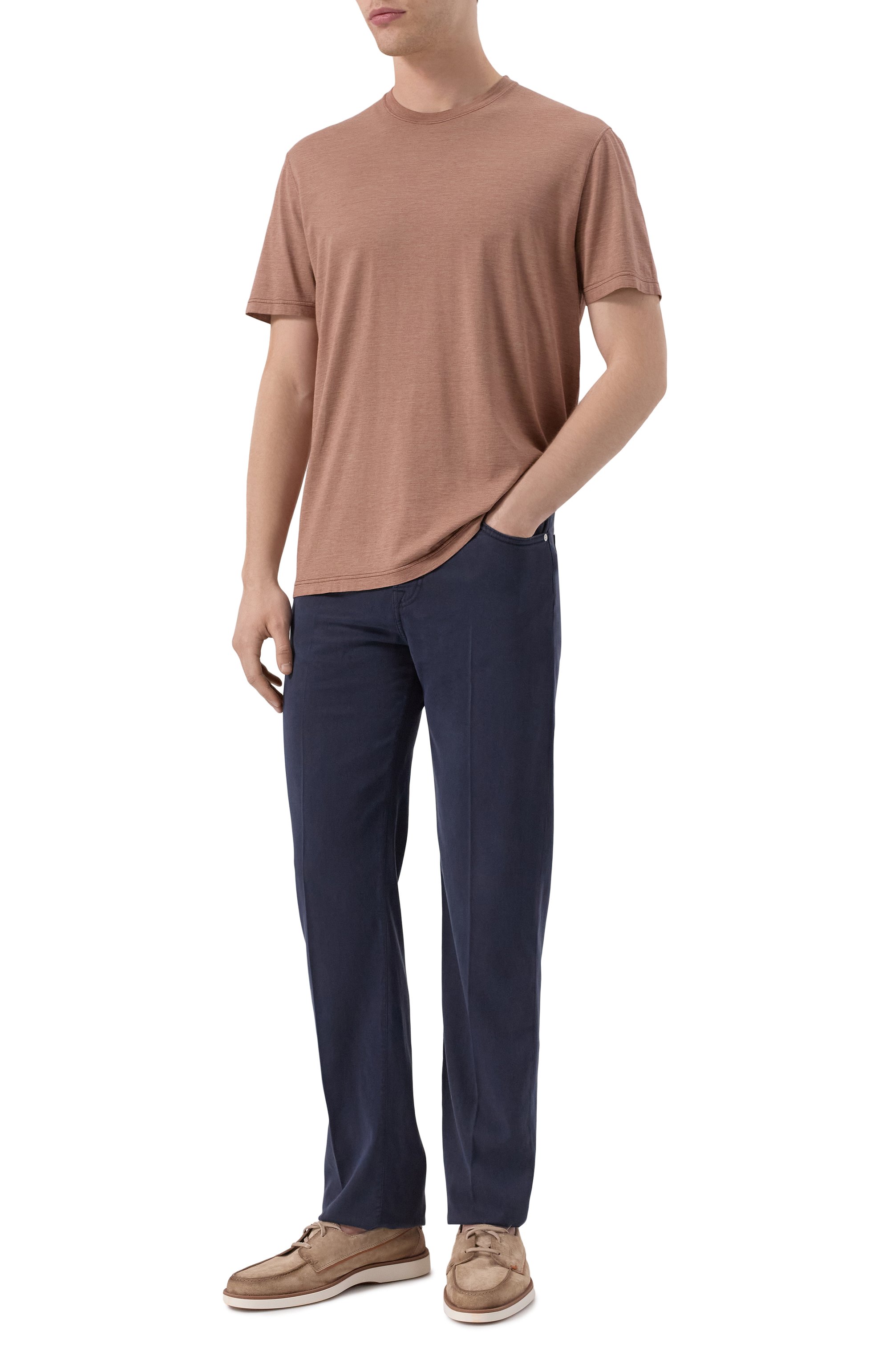 Футболка из шелка и хлопка KITON, арт. UMK063204, фото 2