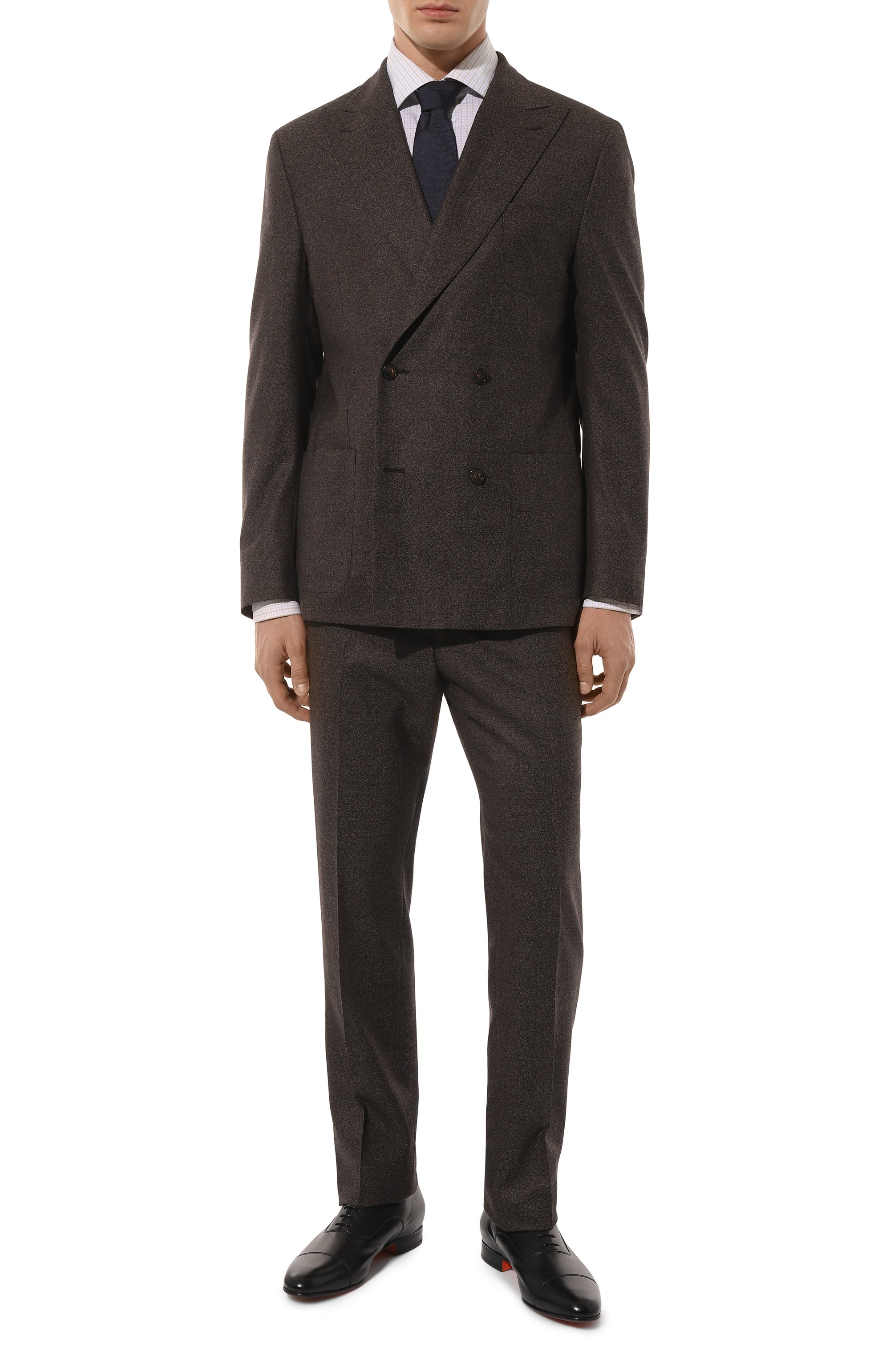 Кожаные оксфорды kenneth SANTONI, арт. MCKG02455LA1SSJ8N01, фото 2