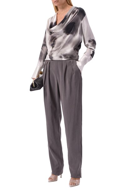 Шелковые брюки GIORGIO ARMANI, арт. GW002792/TE13824, фото 2
