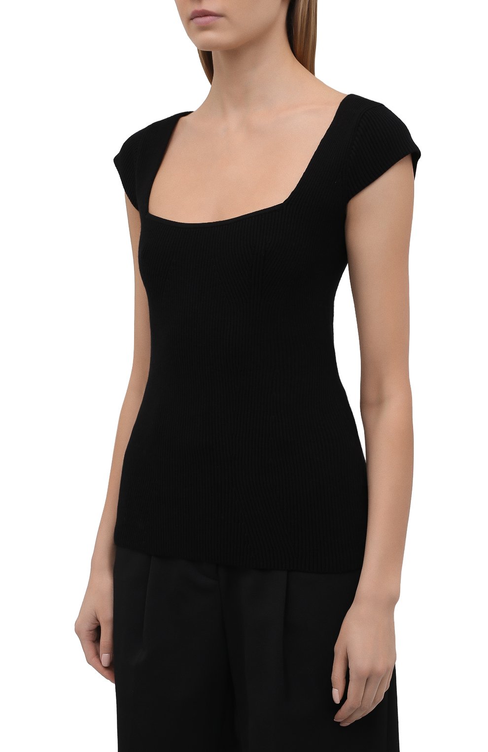 Топ HELMUT LANG черного цвета по цене 39650 руб., арт. L02HW702, фото 3 Топ HELMUT LANG, арт. L02HW702, фото 3