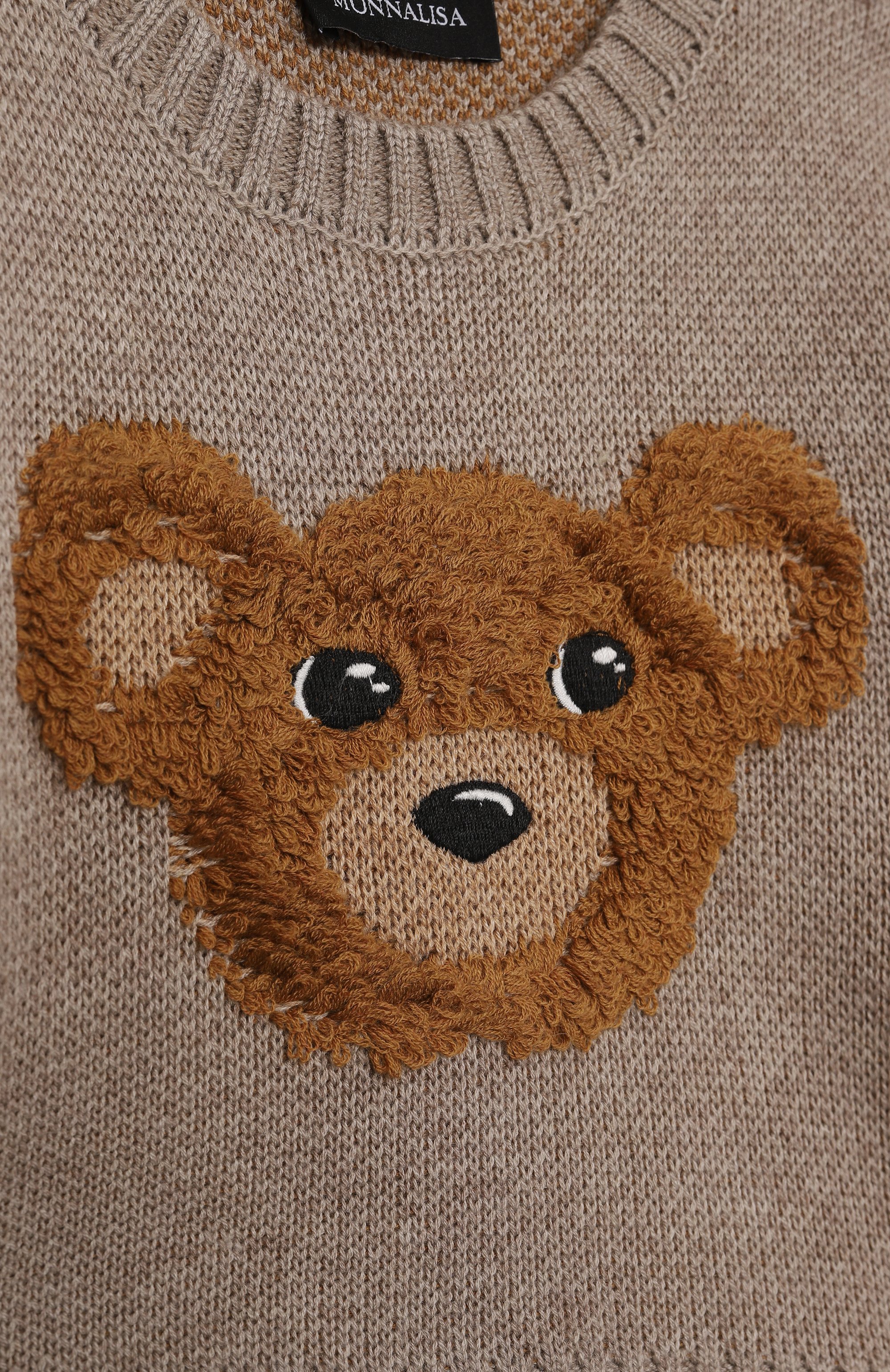 Хлопковый пуловер MONNALISA, арт. 28F607, фото 3