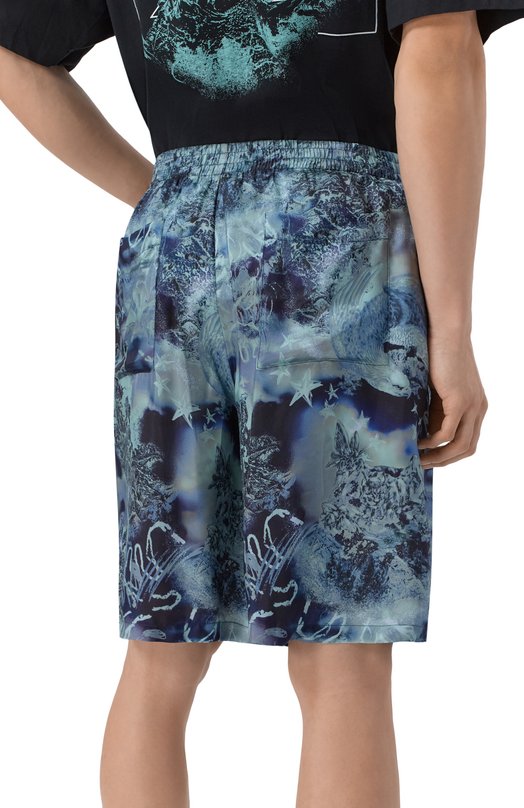 Шорты из вискозы Off-White 0MCB092S26FAB004 Синий  0MCB092S26FAB004 Фото 4