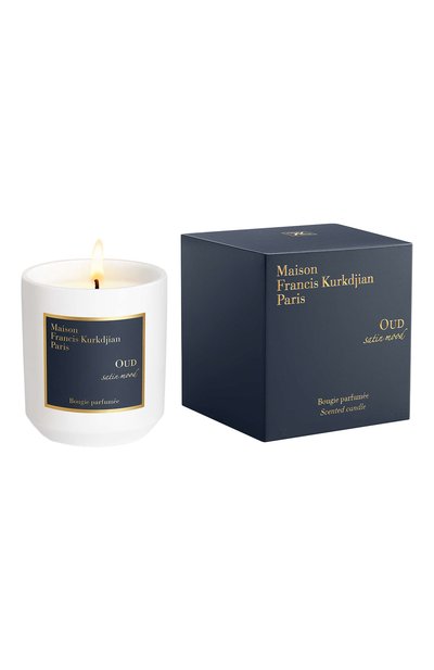 Парфюмированная свеча oud satin mood (280g) MAISON FRANCIS KURKDJIAN бесцветного цвета по цене 11000 руб., арт. 2023126, фото 2 Парфюмированная свеча oud satin mood (280g) MAISON FRANCIS KURKDJIAN, арт. 2023126, фото 2