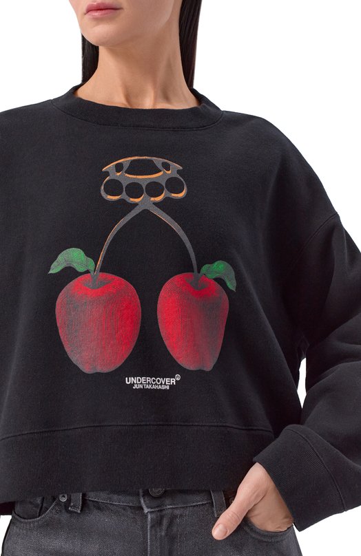 Хлопковый свитшот Undercover UC2E8802-5 Чёрный  UC2E8802-5 Фото 5