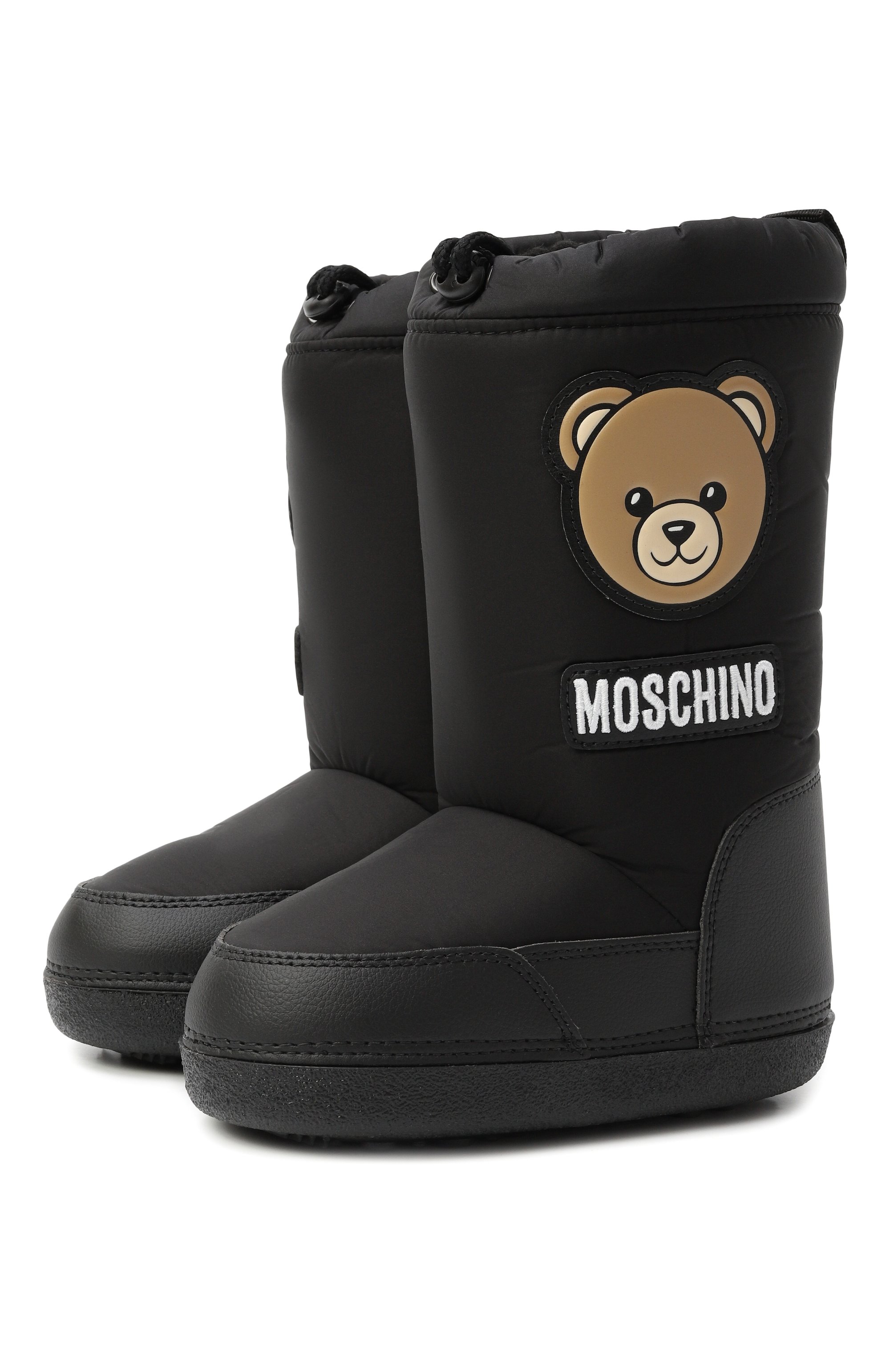Сапоги-луноходы MOSCHINO черного цвета по цене 24900 руб., арт. 81991/VAR1/36-40, фото 1 Сапоги-луноходы MOSCHINO, арт. 81991/VAR1/36-40, фото 1