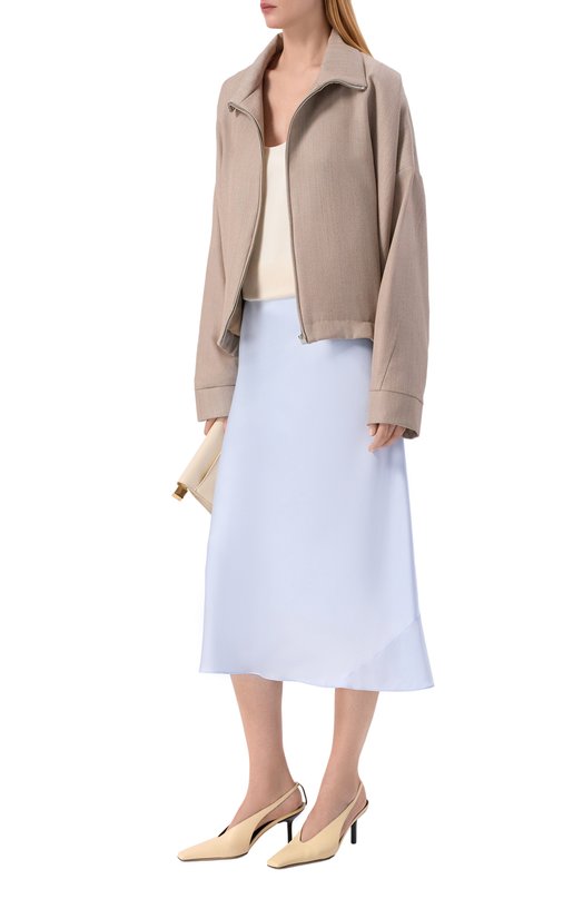 Атласная юбка Dorothee Schumacher 449705 Голубой  449705 Фото 2