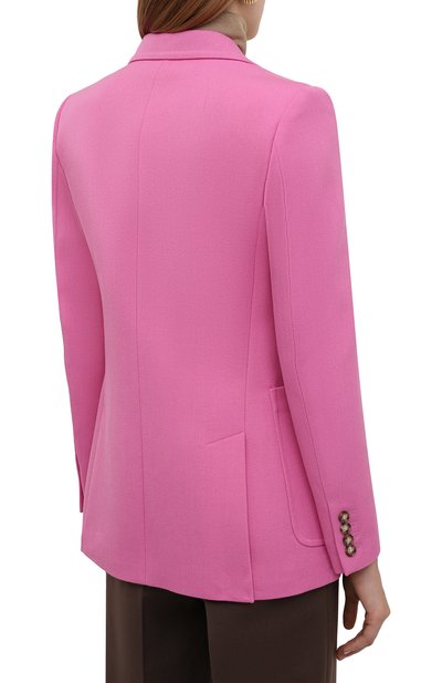 Шерстяной жакет VICTORIA BECKHAM розового цвета по цене 181000 руб., арт. 1521WJK002866B, фото 4 Шерстяной жакет VICTORIA BECKHAM, арт. 1521WJK002866B, фото 4