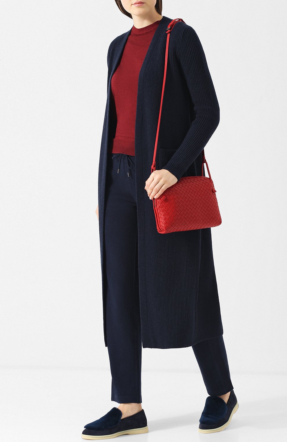 Замшевые лоферы summer walk с отделкой из меха нутрии LORO PIANA, арт. FAI2355, фото 2