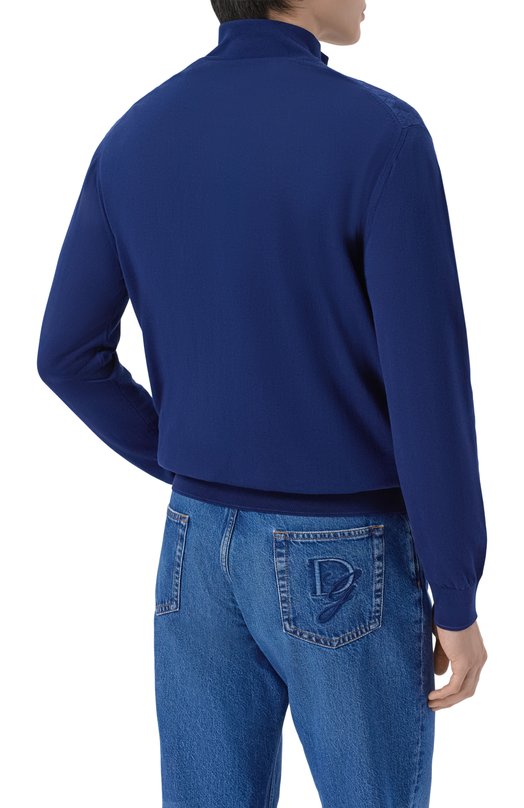 Кардиган из хлопка и шелка Stefano Ricci K414017R30/F26268 Синий  K414017R30/F26268 Фото 4