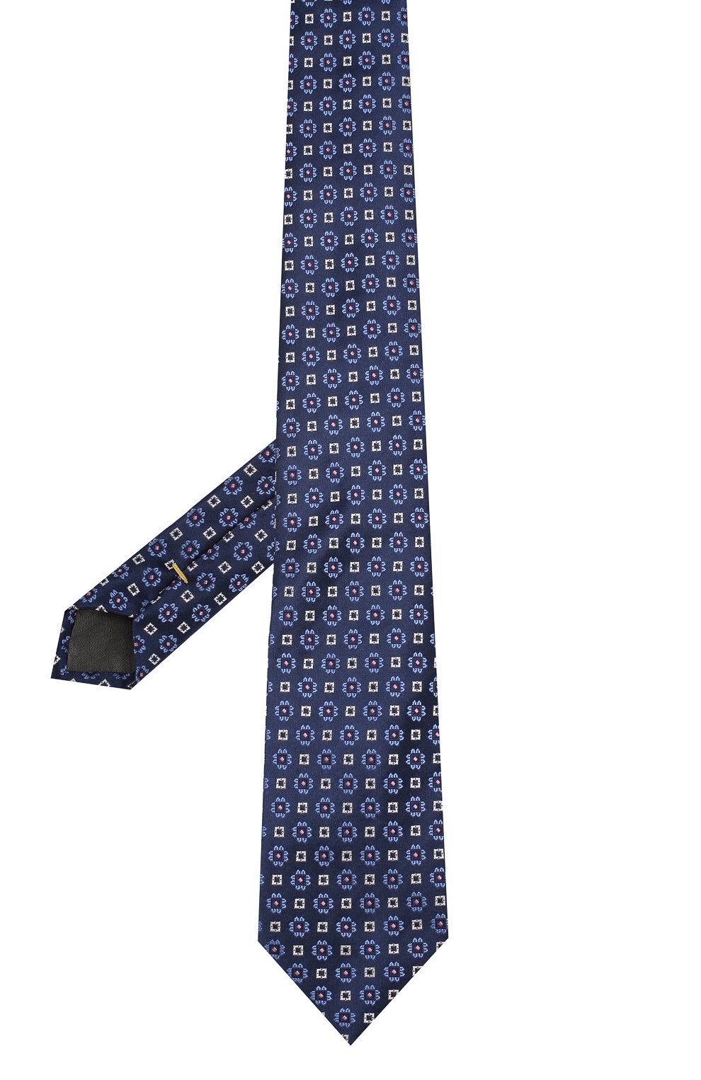 Шелковый галстук CANALI темно-синего цвета по цене 9575 руб., арт. 18/HJ02565, фото 2 Шелковый галстук CANALI, арт. 18/HJ02565, фото 2