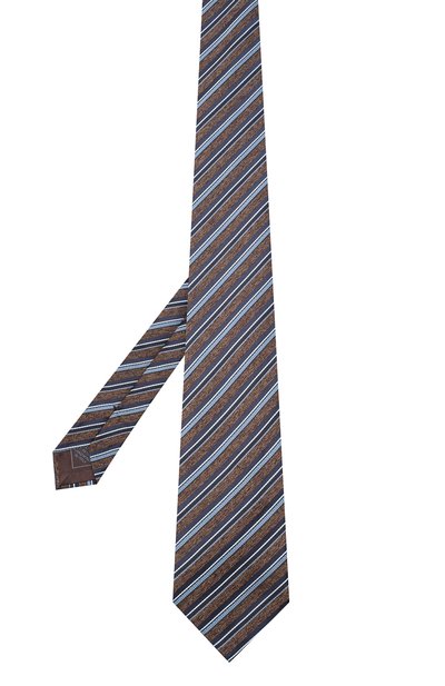 Шелковый галстук BRIONI коричневого цвета по цене 24750 руб., арт. 062I00/09471, фото 2 Шелковый галстук BRIONI, арт. 062I00/09471, фото 2