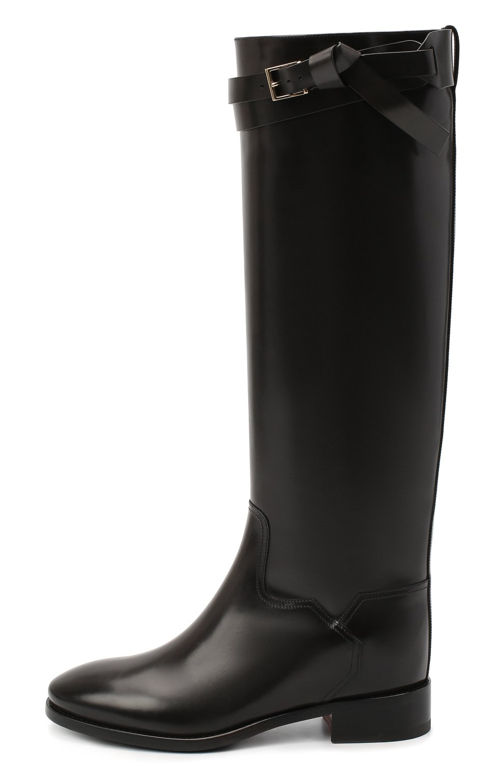 Кожаные сапоги SANTONI черного цвета по цене 164000 руб., арт. WSNH58990BJ2NLESN20, фото 3 Кожаные сапоги SANTONI, арт. WSNH58990BJ2NLESN20, фото 3