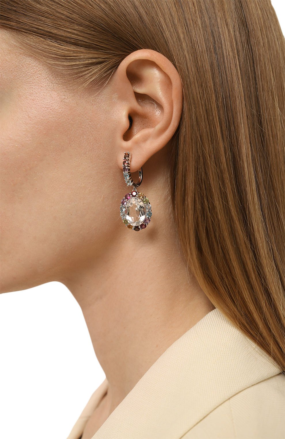 Радужные серьги с хрусталем SECRETS JEWELRY, арт. РСХОС00312, фото 2