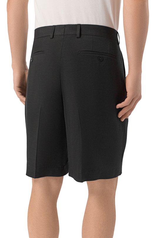 Шорты из вискозы и лиоцелла 12 STOREEZ 137933 Чёрный  137933 Фото 4