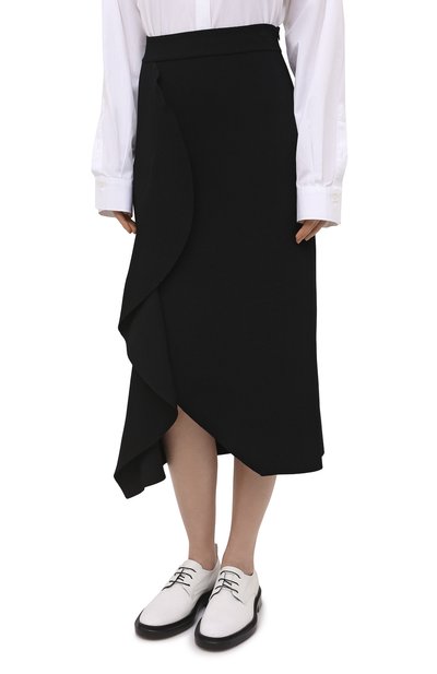 Юбка из вискозы ALEXANDER MCQUEEN черного цвета по цене 117000 руб., арт. 659363/Q1ATW, фото 3 Юбка из вискозы ALEXANDER MCQUEEN, арт. 659363/Q1ATW, фото 3