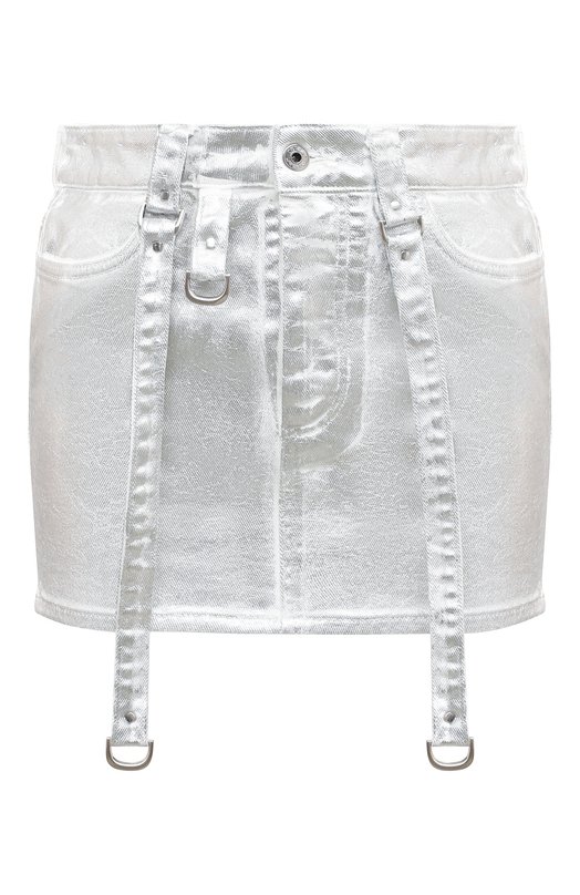 

Джинсовая юбка Off-White, Серебряный