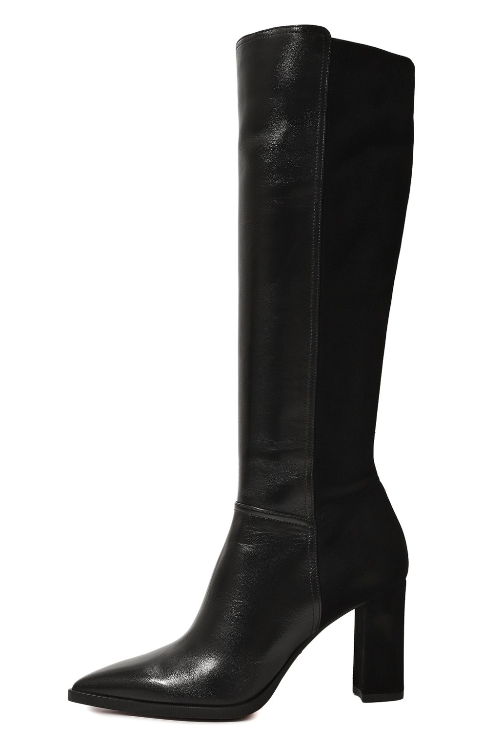 Кожаные сапоги SANTONI черного цвета по цене 132500 руб., арт. WSEG71187PC4THAH, фото 4 Кожаные сапоги SANTONI, арт. WSEG71187PC4THAH, фото 4