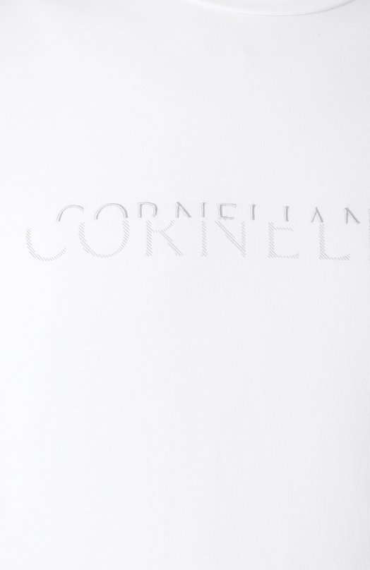 Хлопковая футболка Corneliani 25G581-2525059 Белый  25G581-2525059 Фото 6