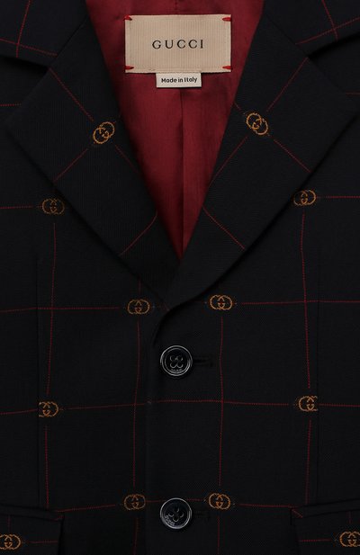 Пиджак из шерсти и хлопка GUCCI, арт. 660169/XWA0Q, фото 3