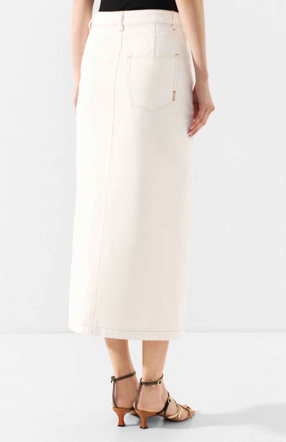 Джинсовая юбка NANUSHKA, арт. ZEFIR_WHITE_RIGID DENIM, фото 4