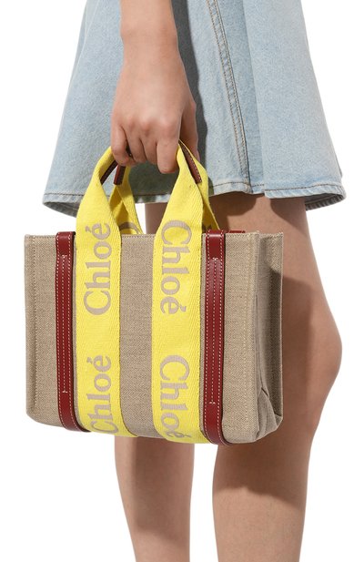 Сумка-тоут woody small CHLOÉ, арт. CHC23US397/K37, фото 2