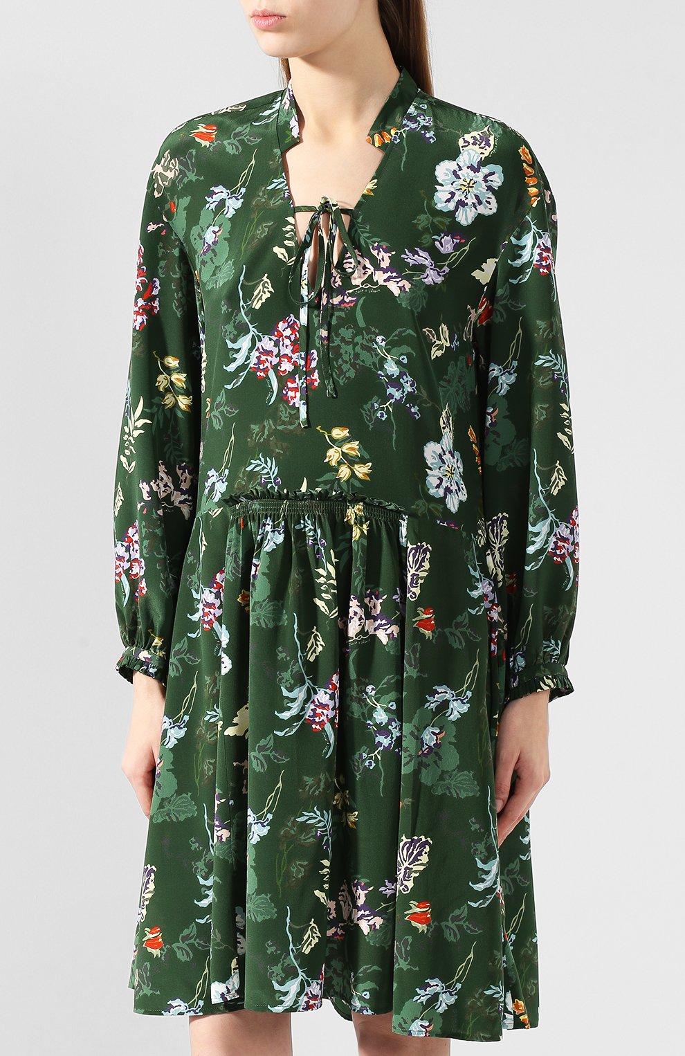 Хлопковое платье ZADIG AND VOLTAIRE зеленого цвета по цене 33450 руб., арт. WHCP0417F, фото 3 Хлопковое платье ZADIG AND VOLTAIRE, арт. WHCP0417F, фото 3