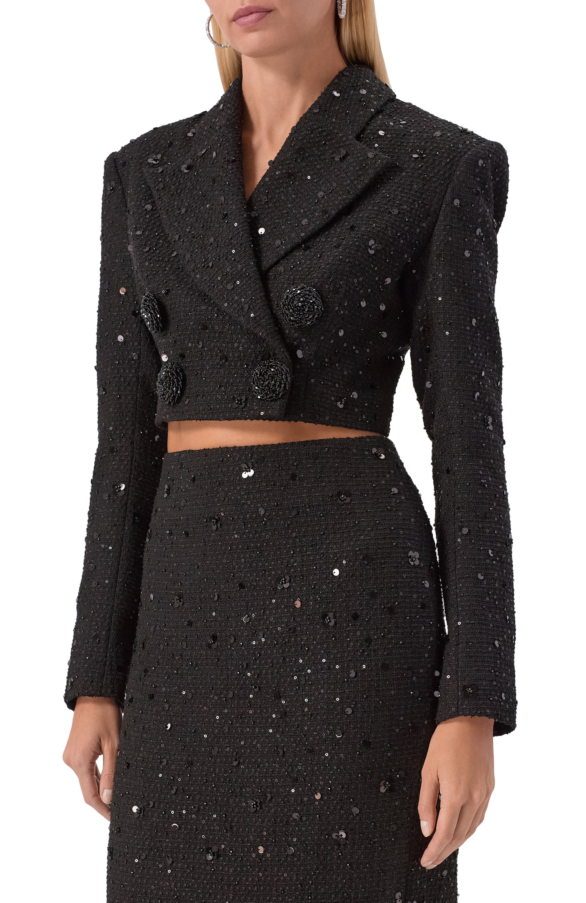 Твидовый костюм с отделкой пайетками KAMILLA PURSHIE, арт. KP 2025/37, фото 2