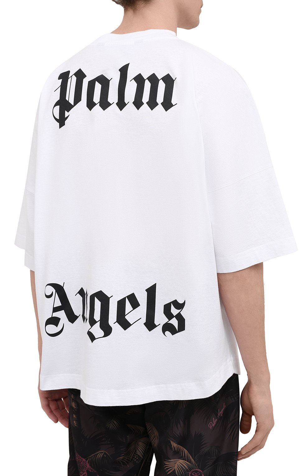 Хлопковая футболка PALM ANGELS, арт. PMAA002S21JER0010144, фото 4