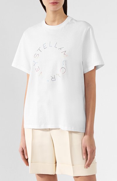 Хлопковая футболка STELLA MCCARTNEY, арт. 511240/SMW22, фото 3