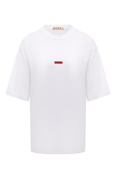Женская хлопковая футболка MARNI, арт. THJE0263X0/UTCZ57
