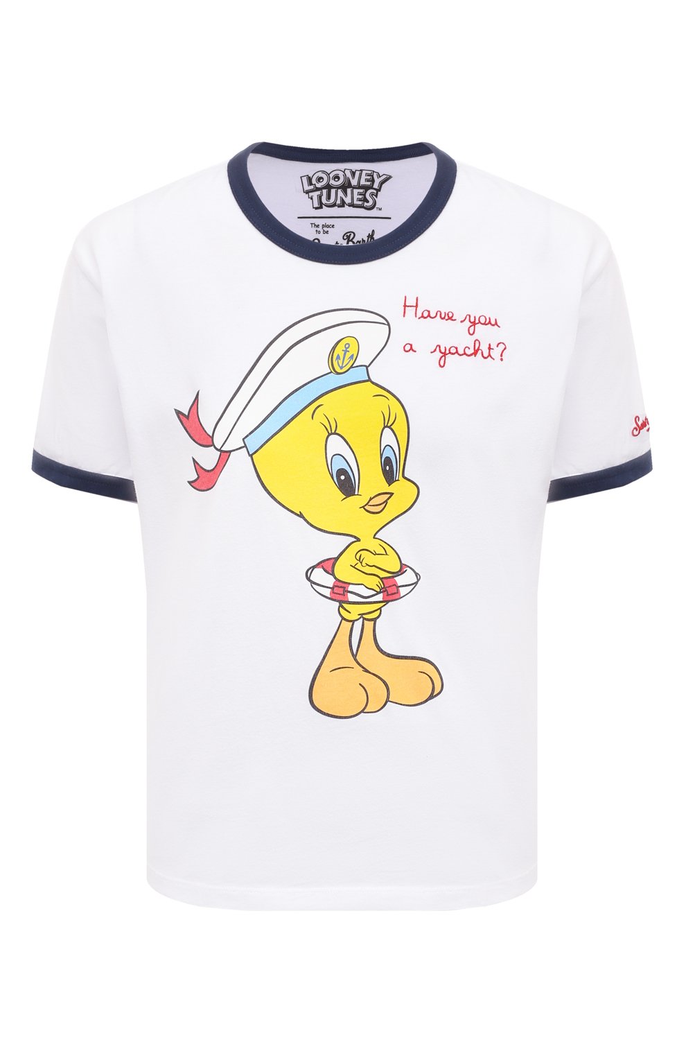 Хлопковая футболка MC2 SAINT BARTH, арт. STBW/EMILIE STRING/00116D, фото 1