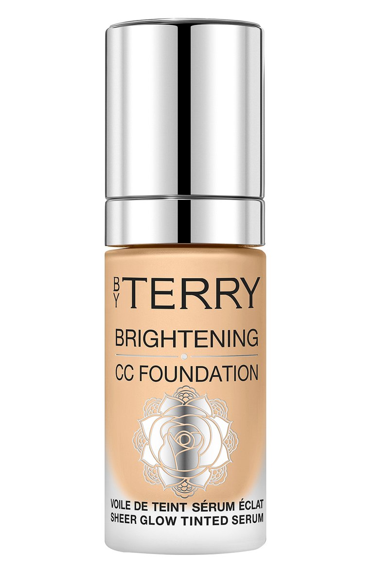 Тональный крем-сыворотка brightening cc foundation, оттенок 4w medium warm (30ml) BY TERRY  цвета, арт. V23000112 | Фото 1 (Финишное покрытие: Сияющий; Региональные ограничения белый список (Axapta Mercury): Не проставлено; Нос: Не проставлено; SPF фильтр: Минимальный (0-5))