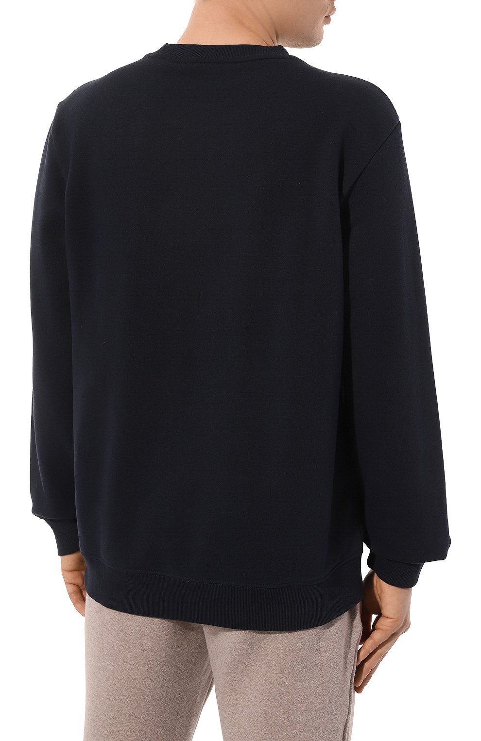 Хлопковый свитшот HUGO темно-синего цвета по цене 12500 руб., арт. 50477328, фото 4 Хлопковый свитшот HUGO, арт. 50477328, фото 4