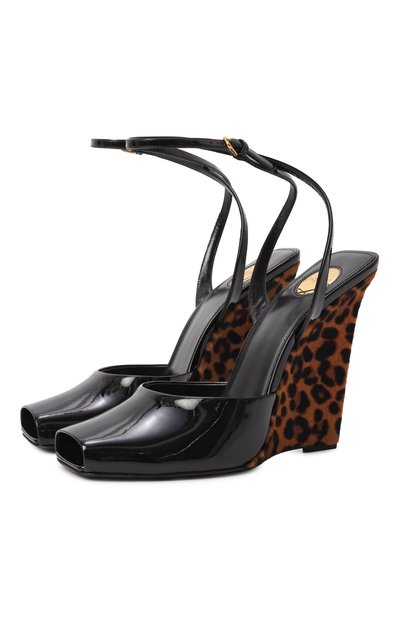 Женские лакированные туфли la scandale SAINT LAURENT, арт. 807642/1TV00