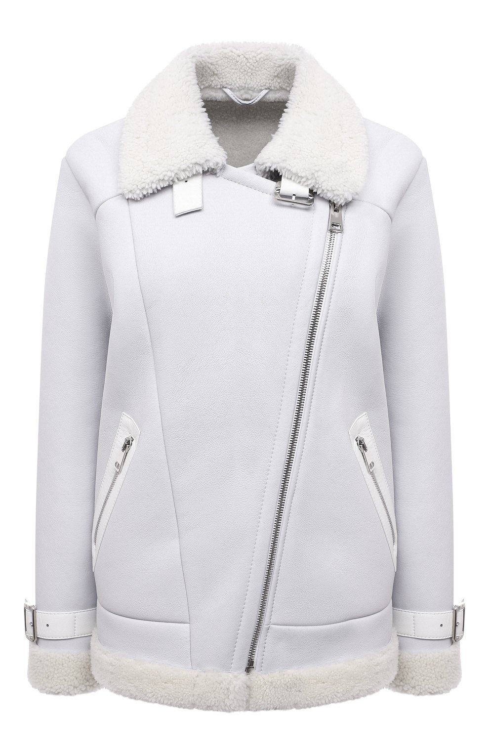 Дубленка из овчины MASLOV белого цвета по цене 215010 руб., арт. WS250, фото 1 Дубленка из овчины MASLOV, арт. WS250, фото 1