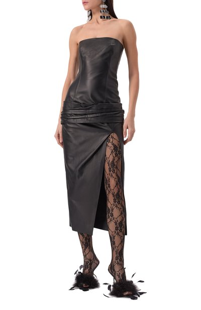 Кожаное платье THE ATTICO, арт. 250WCW00215/LBT128AA, фото 3