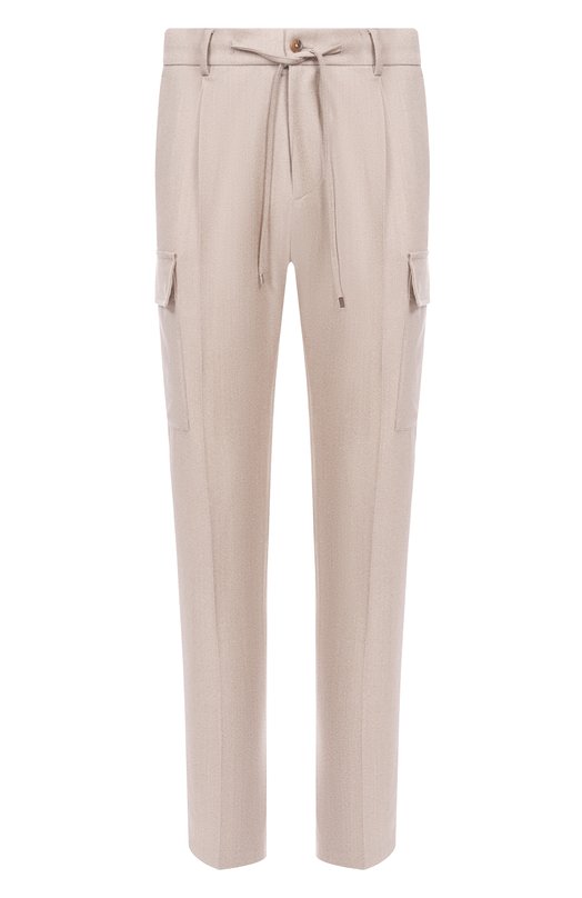Шерстяные брюки-карго Andrea Campagna SPIAGGIA 1P CARG0/AN1514 Кремовый SPIAGGIA 1P CARG0/AN1514