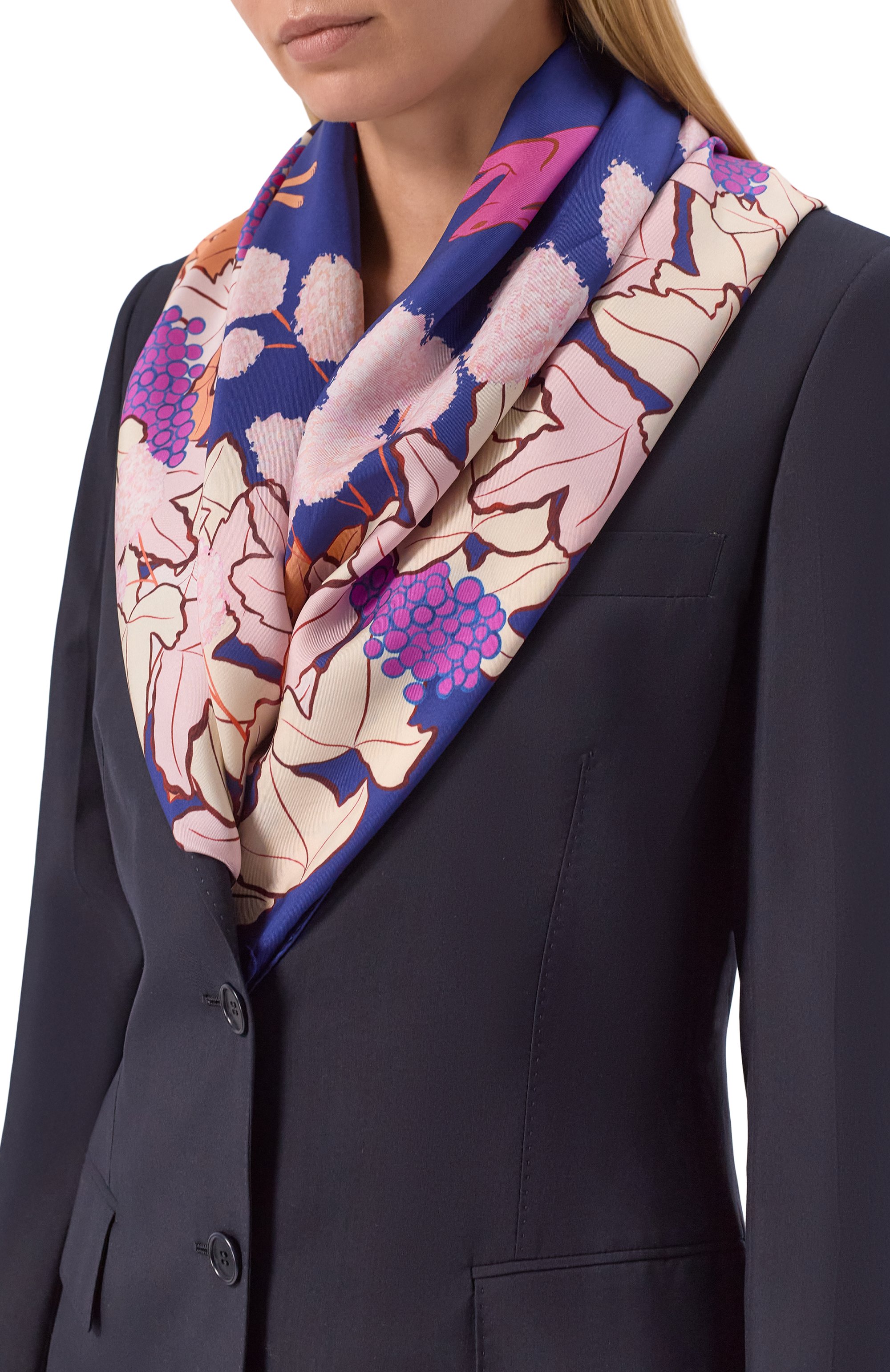 Шелковый платок rue des saules PETITJEAN PARIS, арт. 7C27, фото 2