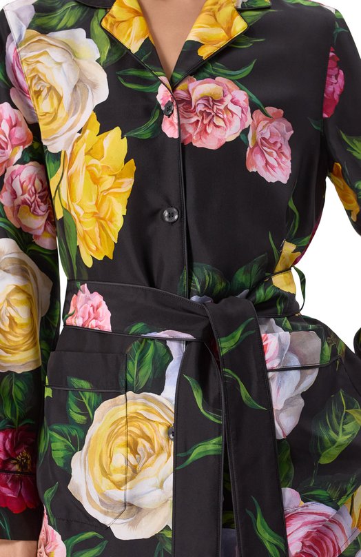 Шелковая блузка Dolce & Gabbana F5I89T/IS1XJ Разноцветный  F5I89T/IS1XJ Фото 5