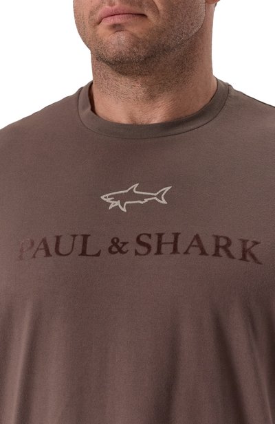 Хлопковая футболка PAUL&SHARK, арт. 15311629/3XL-6XL, фото 5