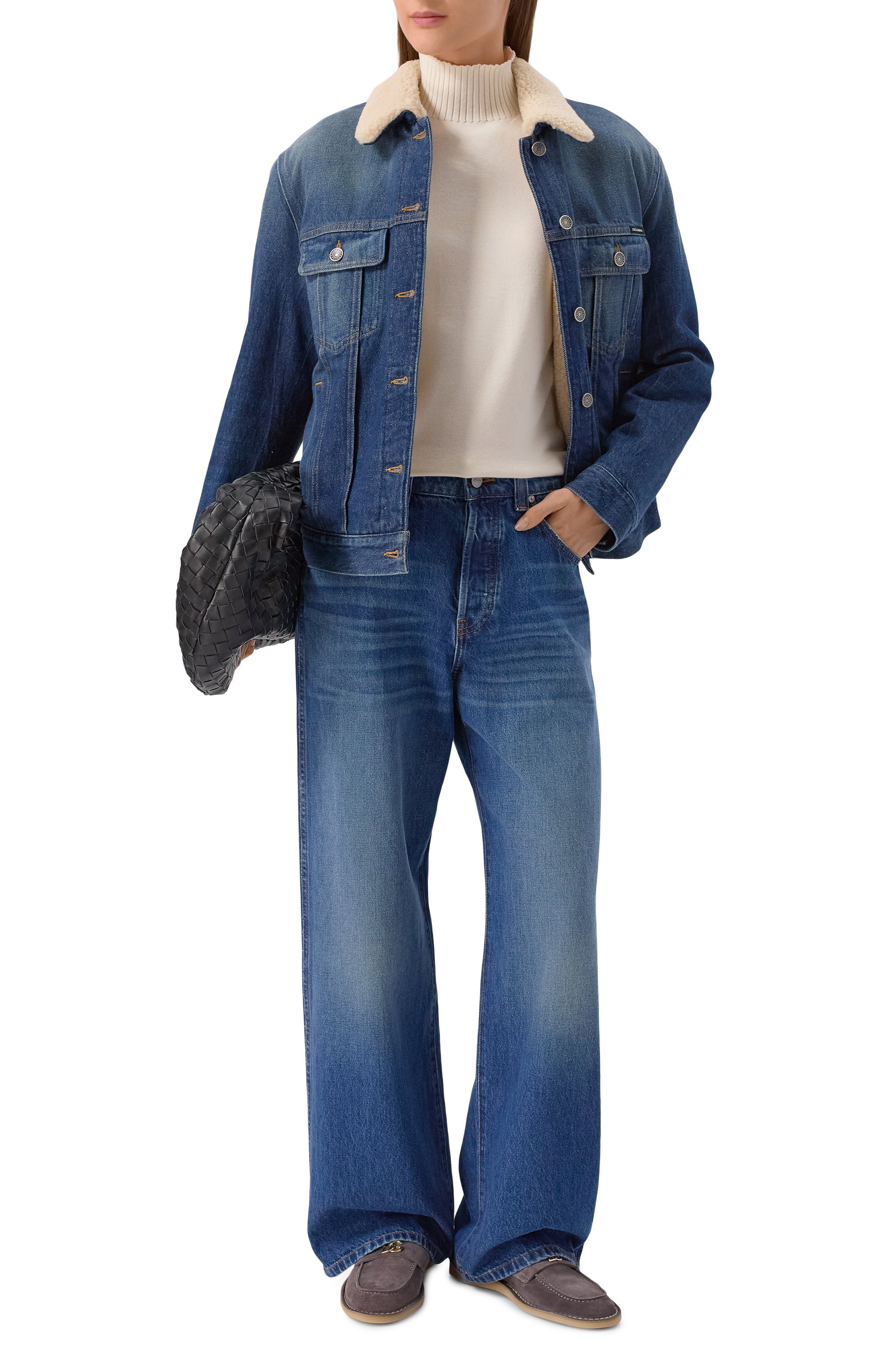 Замшевые лоферы DOLCE & GABBANA, арт. CP0182/A3G52, фото 3