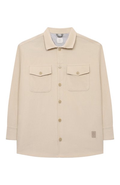 Вельветовая рубашка ELEVENTY кремового цвета по цене 22500 руб., арт. EV5P50/V0131/12-16, фото 1 Вельветовая рубашка ELEVENTY, арт. EV5P50/V0131/12-16, фото 1