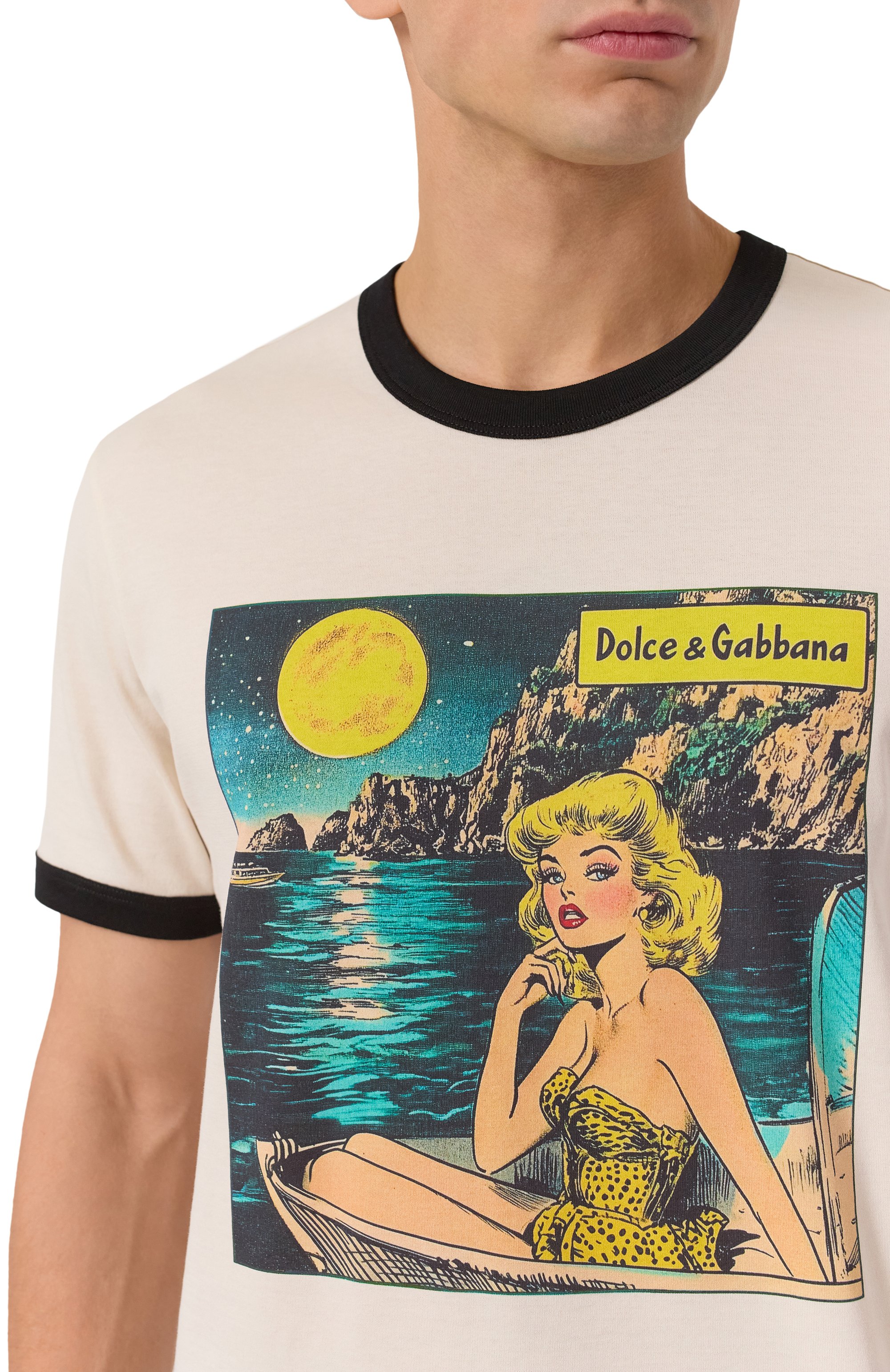 Хлопковая футболка DOLCE & GABBANA, арт. G8PV1T/G7PHF, фото 5