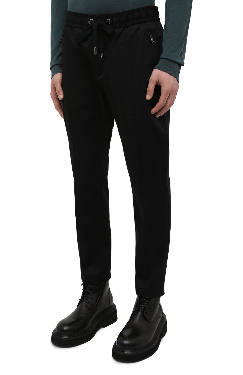 Хлопковые брюки DOLCE & GABBANA, арт. GYACEZ/FUFKF, фото 3