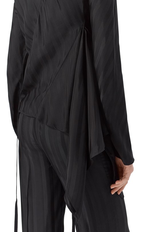 Топ из вискозы Ann Demeulemeester B0013131/FA564 Чёрный  B0013131/FA564 Фото 5