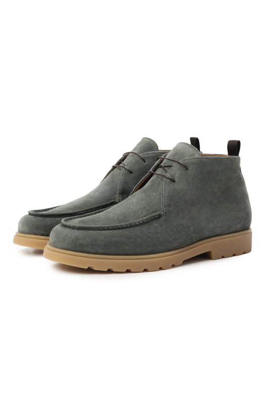 Замшевые ботинки Kiton USSA338N0127908 Хаки USSA338N0127908