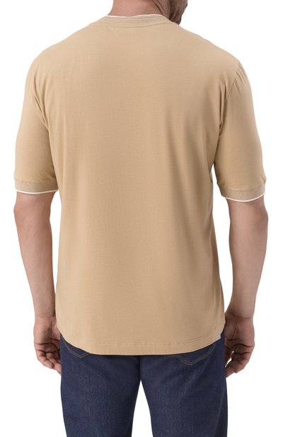 Футболка из хлопка и лиоцелла CANALI, арт. T0866B/MJ02241, фото 4